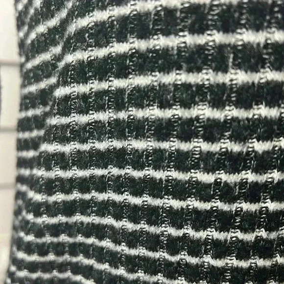 Lucky Brand Bonne Chance Cowl Neck Striped Sweater Size XS Black & White - Picture 3 of 9